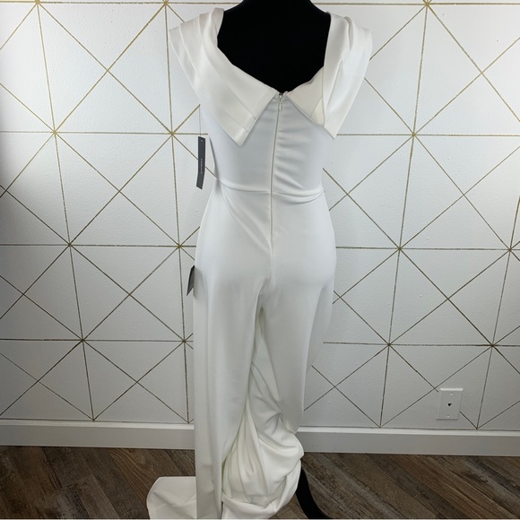 Lulus NWT Ruffled Front Wide Leg Jumpsuit Size XS - Picture 2 of 11